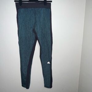 Adidas Kids Teal and Black Leggings